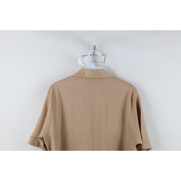 Vintage 70s Streetwear Mens Medium Knit Camp Collar Short Sleeve Button Shirt - Picture 14 of 15